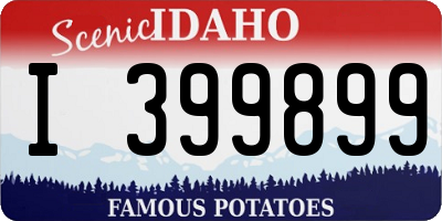 ID license plate I399899