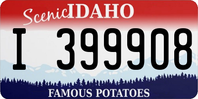 ID license plate I399908
