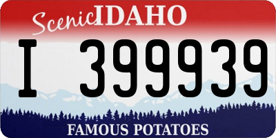 ID license plate I399939