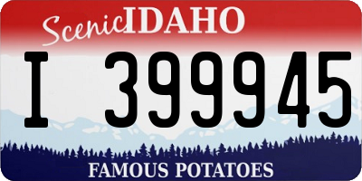 ID license plate I399945