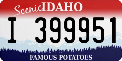 ID license plate I399951