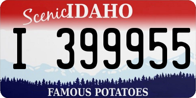 ID license plate I399955