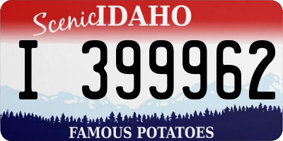 ID license plate I399962