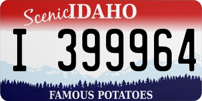 ID license plate I399964