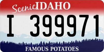 ID license plate I399971
