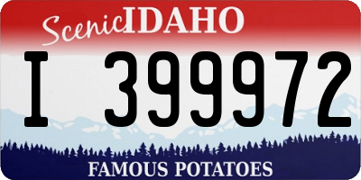 ID license plate I399972