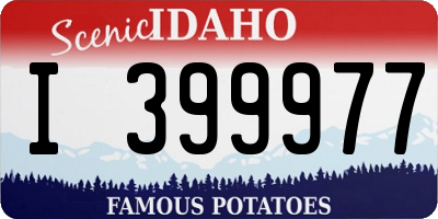 ID license plate I399977