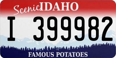 ID license plate I399982