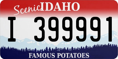ID license plate I399991