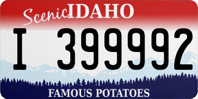 ID license plate I399992