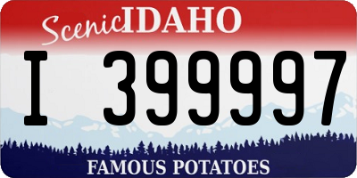 ID license plate I399997