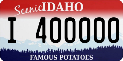 ID license plate I400000