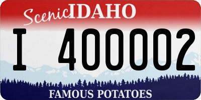 ID license plate I400002