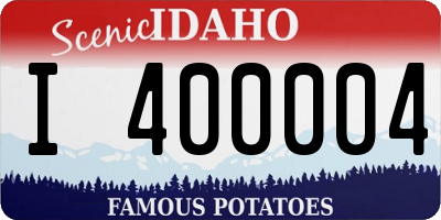 ID license plate I400004