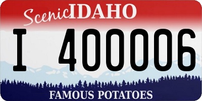 ID license plate I400006