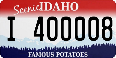 ID license plate I400008