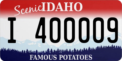 ID license plate I400009