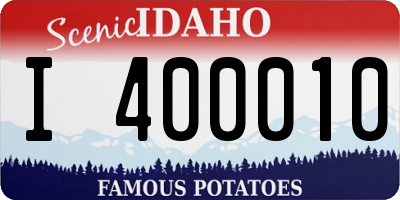 ID license plate I400010