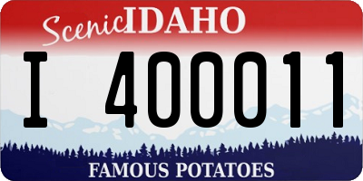 ID license plate I400011