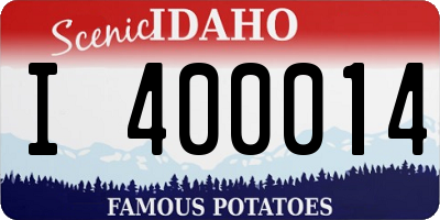 ID license plate I400014