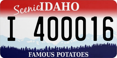 ID license plate I400016