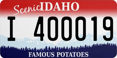 ID license plate I400019