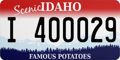 ID license plate I400029
