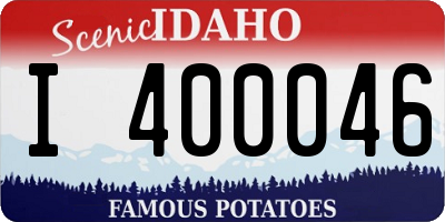 ID license plate I400046