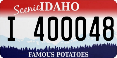 ID license plate I400048
