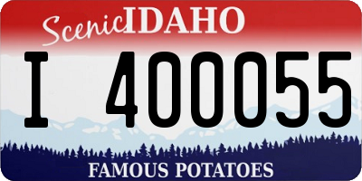 ID license plate I400055