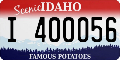 ID license plate I400056