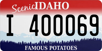 ID license plate I400069