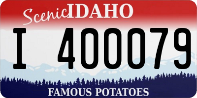 ID license plate I400079