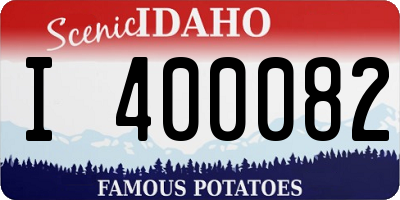 ID license plate I400082