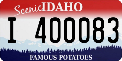 ID license plate I400083