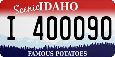 ID license plate I400090