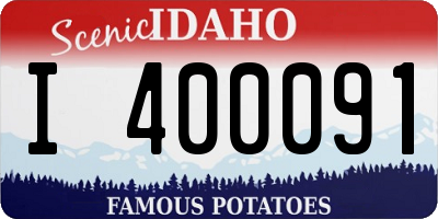 ID license plate I400091
