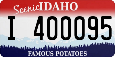 ID license plate I400095