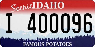 ID license plate I400096