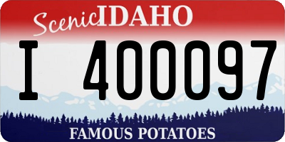ID license plate I400097