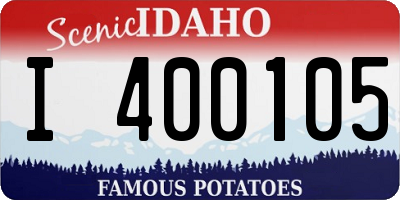 ID license plate I400105