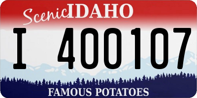 ID license plate I400107