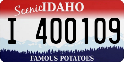 ID license plate I400109