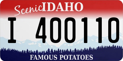 ID license plate I400110