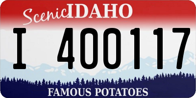 ID license plate I400117