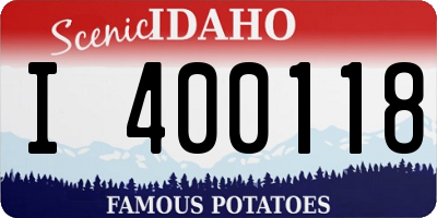 ID license plate I400118