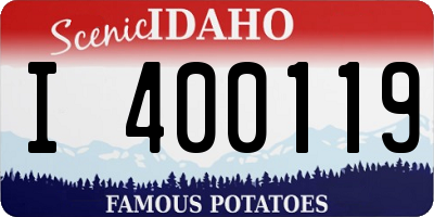 ID license plate I400119