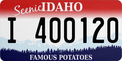 ID license plate I400120