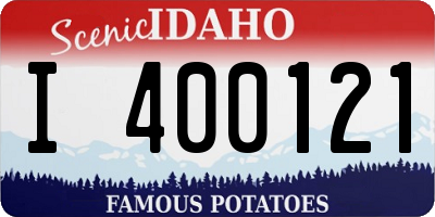 ID license plate I400121