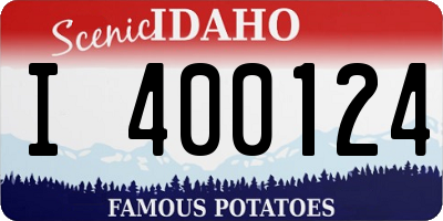 ID license plate I400124
